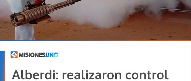 Alberdi: realizaron control de insectos en escuelas antes del inicio de clases