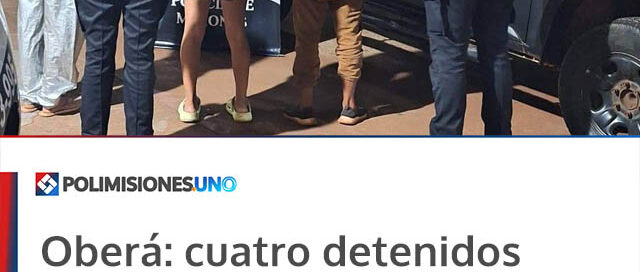 Oberá: cuatro detenidos por atacar a la Policía a piedrazos para impedir la captura de un prófugo
