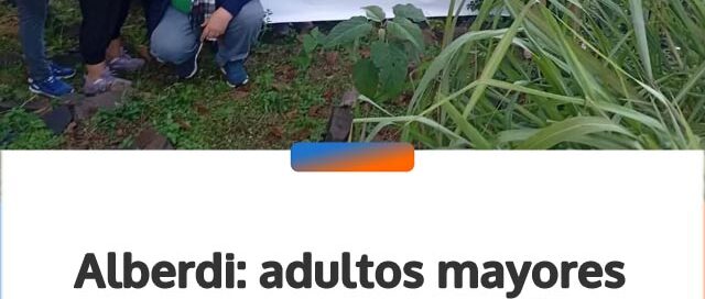 Alberdi: adultos mayores enriquecieron el Jardín de los Abuelos con nuevas plantas